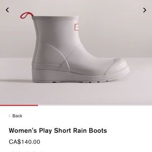 HUNTER PLAY SHORT RAIN BOOTS
